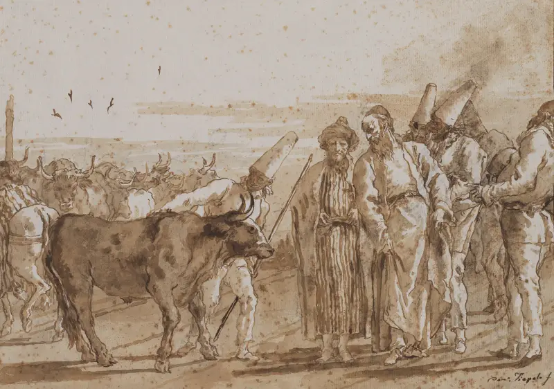 Der Viehhändler von Giovanni Domenico Tiepolo