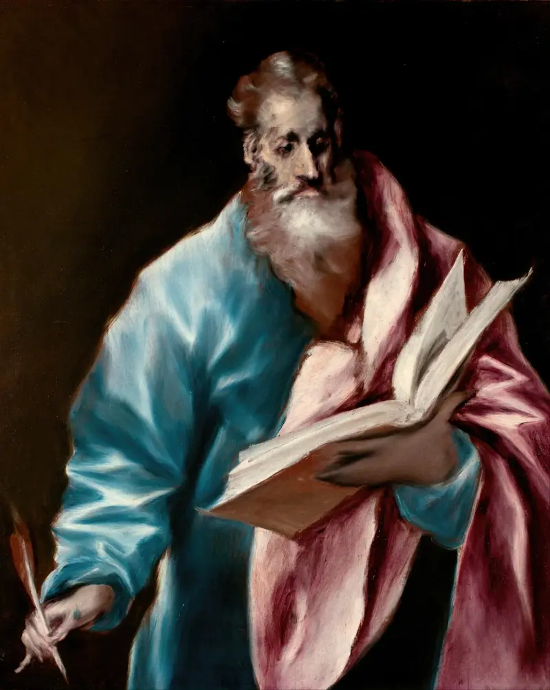 Aposteln Matteus av El Greco (Domenikos Theotokopoulos)