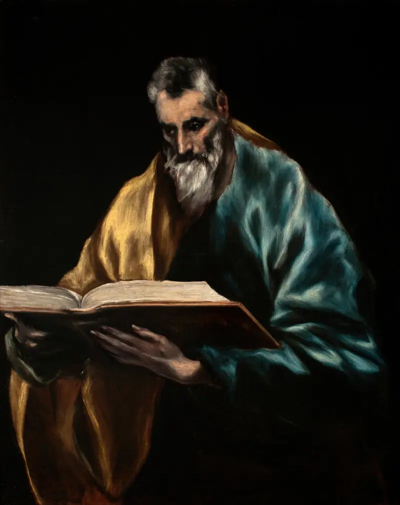 Aposteln Simon av El Greco (Domenikos Theotokopoulos)