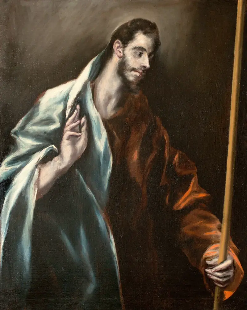 Aposteln Tomas av El Greco (Domenikos Theotokopoulos)