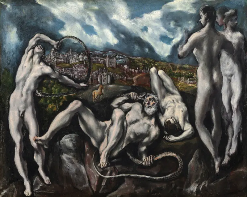 Laokoongruppen av El Greco (Domenikos Theotokopoulos)