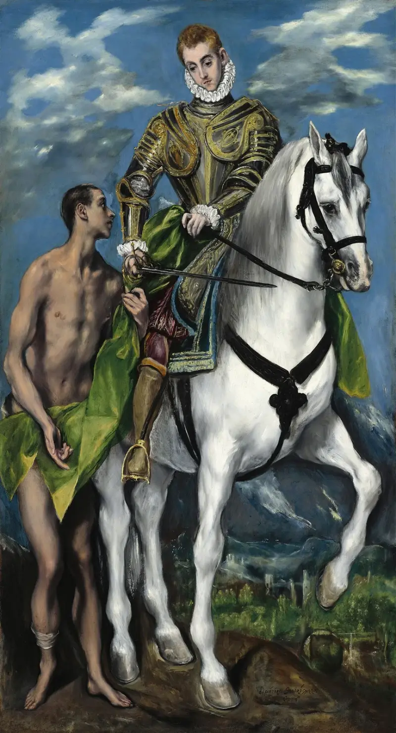 Der heilige Martin und der Bettler von El Greco (Domenikos Theotokopoulos)