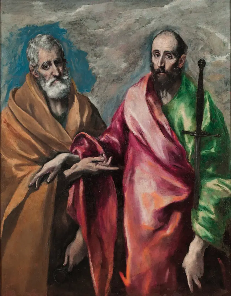 Sankt Petrus och Sankt Paulus av El Greco (Domenikos Theotokopoulos)