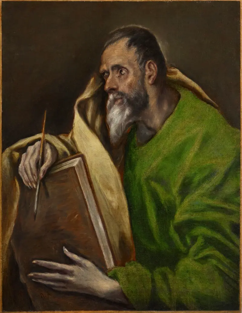 St. Luke av El Greco (Domenikos Theotokopoulos)