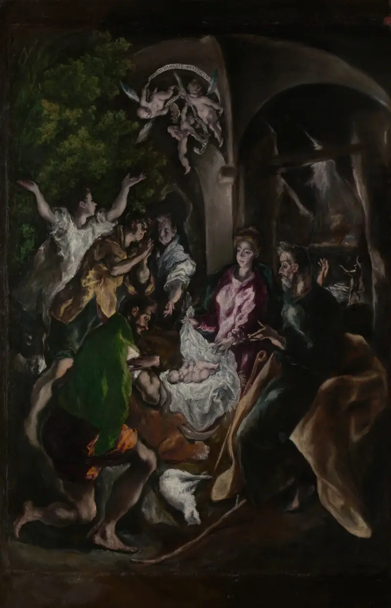 Pokłon pasterzy, 1605, El Greco (Domenikos Theotokopoulos)