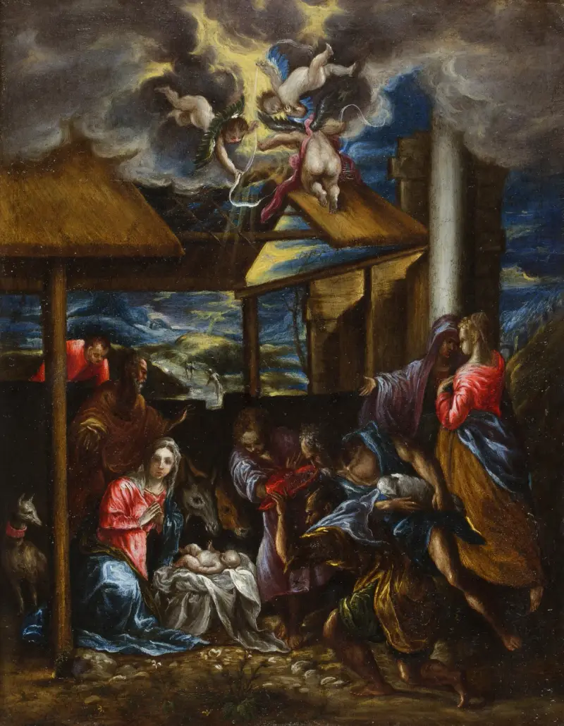 Die Anbetung der Hirten, 1576 von El Greco (Domenikos Theotokopoulos)