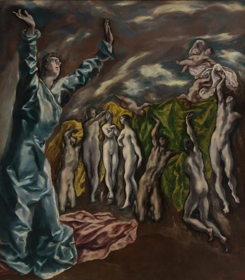 Johannes syn av El Greco (Domenikos Theotokopoulos)