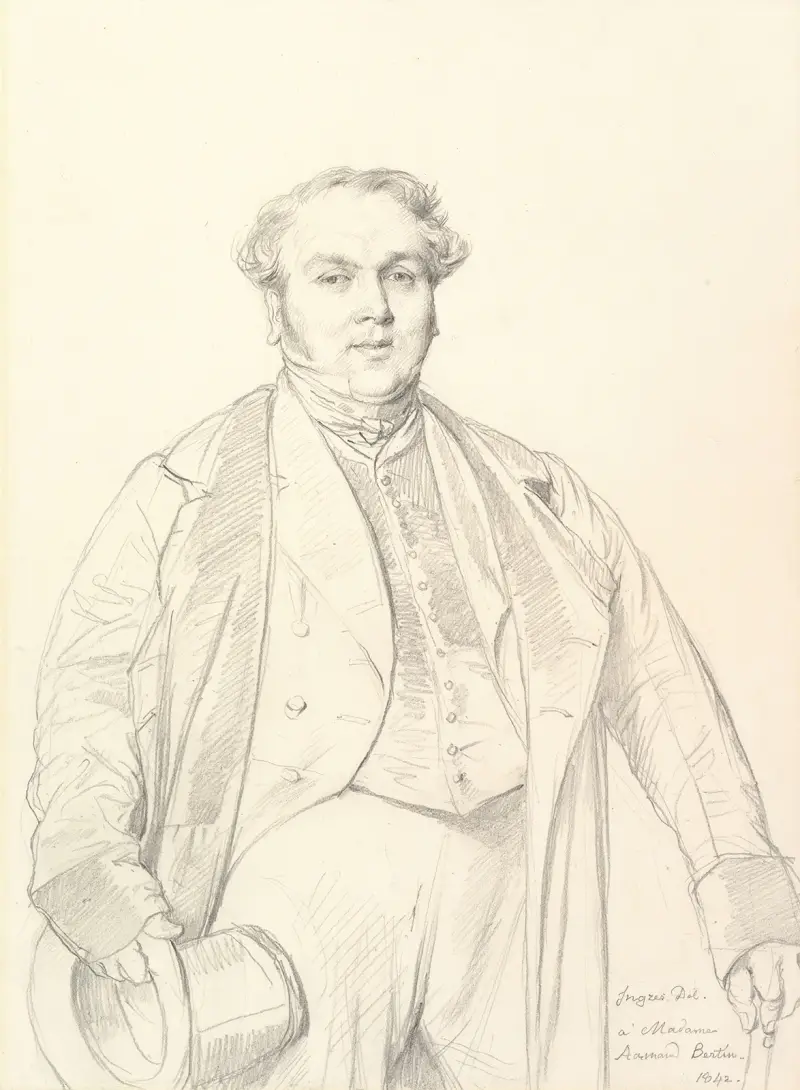 Armand Bertin av Jean Auguste Dominique Ingres