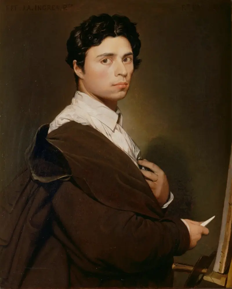 Självporträtt vid tjugofyra års ålder av Jean Auguste Dominique Ingres