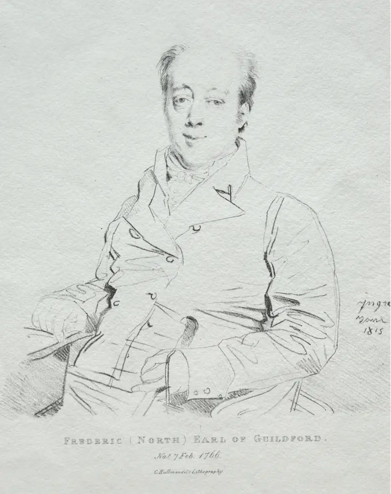 Frederic 5th Earl of Guilford av Jean Auguste Dominique Ingres