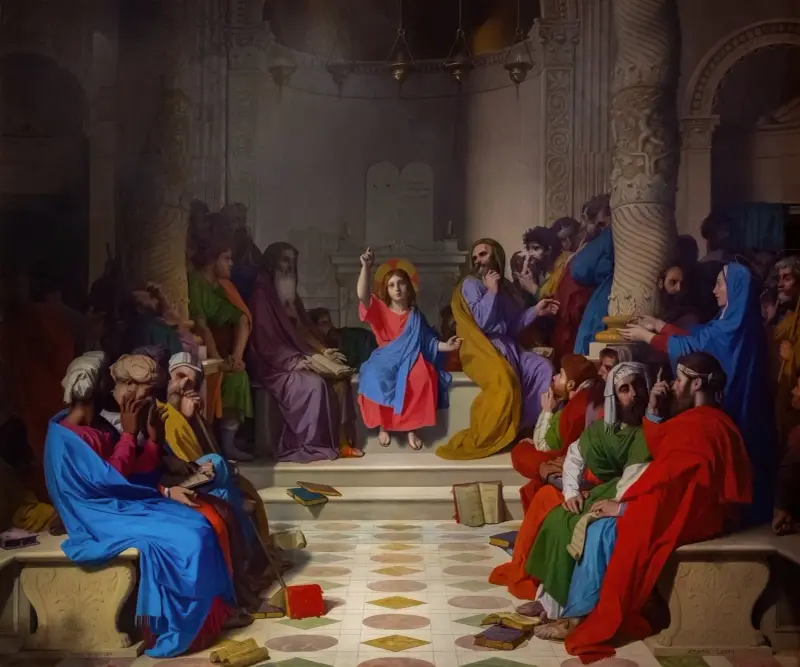 Jesus among the doctors av Jean Auguste Dominique Ingres