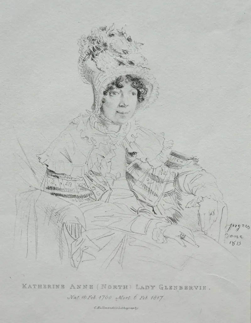 Katherine Anne Lady Glenbervie av Jean Auguste Dominique Ingres