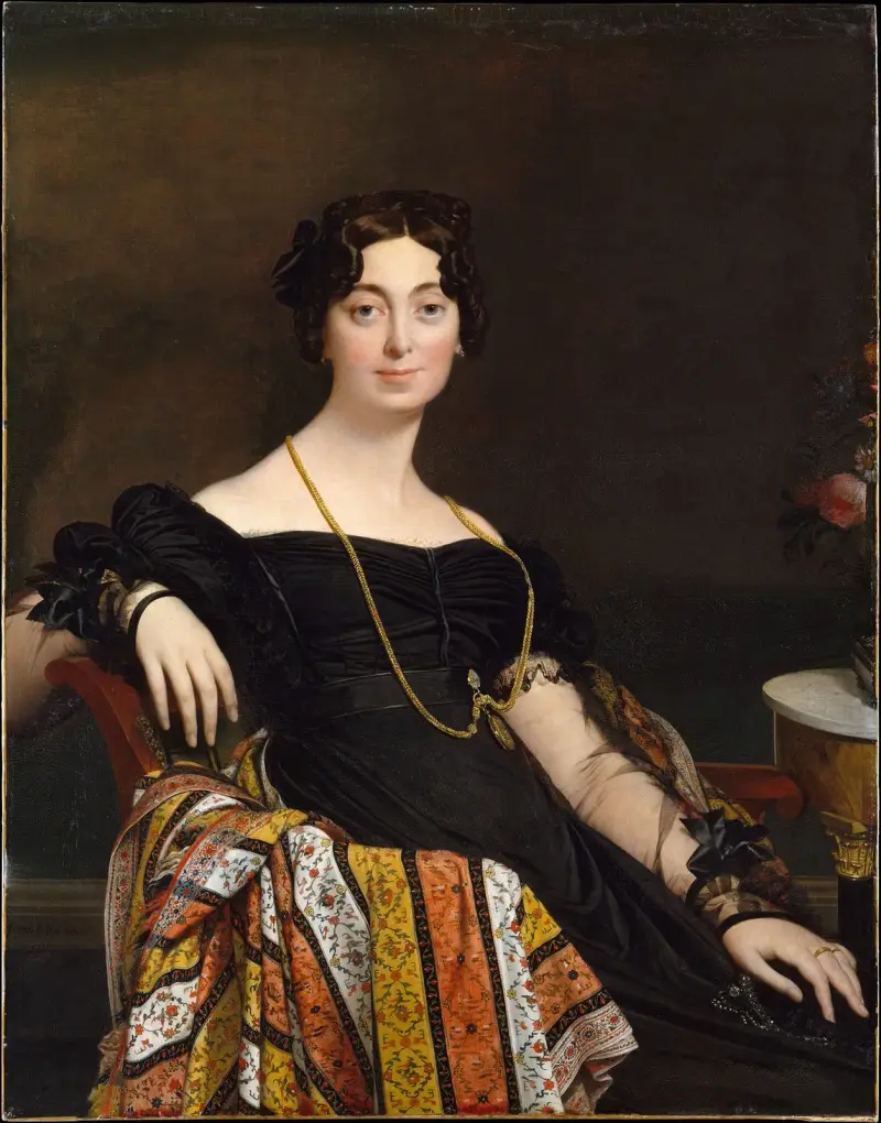 Madame Jacques-Louis Leblanc (Françoise Poncelle) von Jean Auguste Dominique Ingres