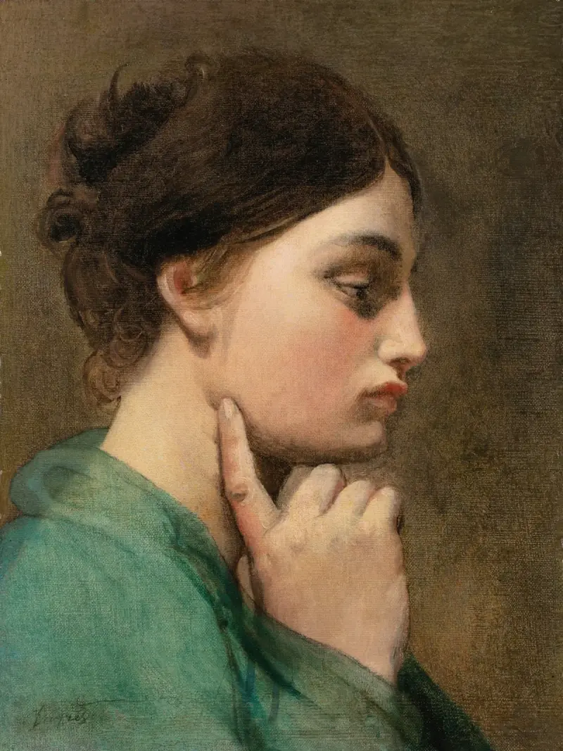 Odyssé, figurstudie för Homers apoteos av Jean Auguste Dominique Ingres