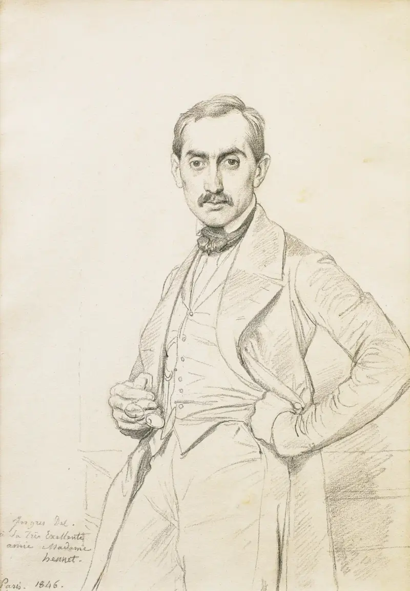 Porträtt av Alphonse Hennet de Goutel av Jean Auguste Dominique Ingres