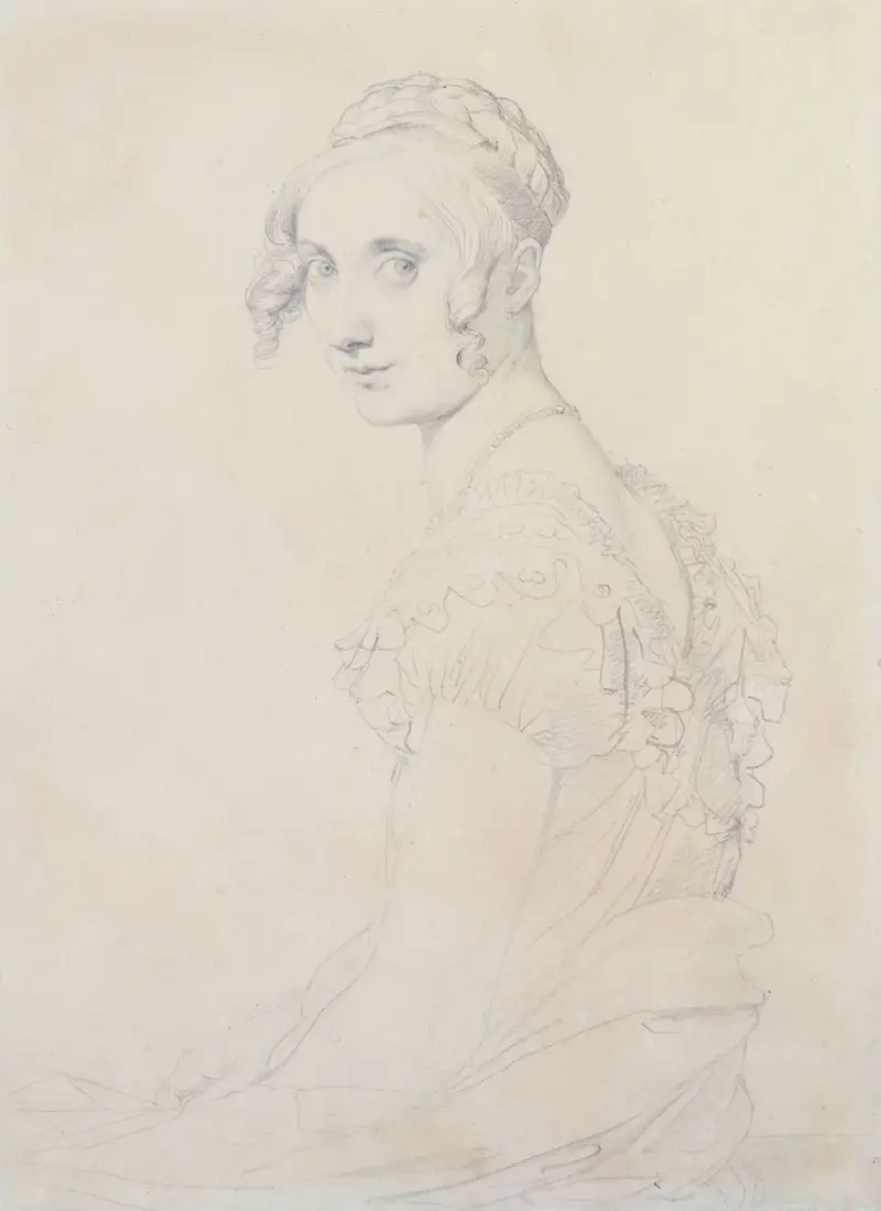 Porträtt av Joséphine Nicaise-Lacroix av Jean Auguste Dominique Ingres