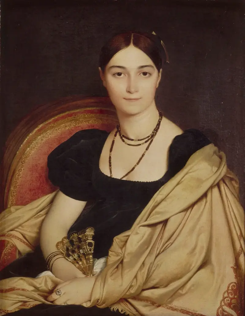 Porträtt av Madame Duvaucey av Jean Auguste Dominique Ingres