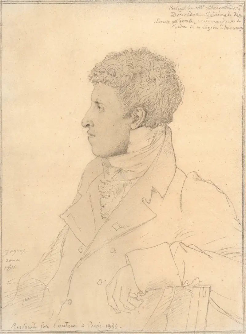 Porträtt av Charles Marcotte d’Argenteuil av Jean Auguste Dominique Ingres