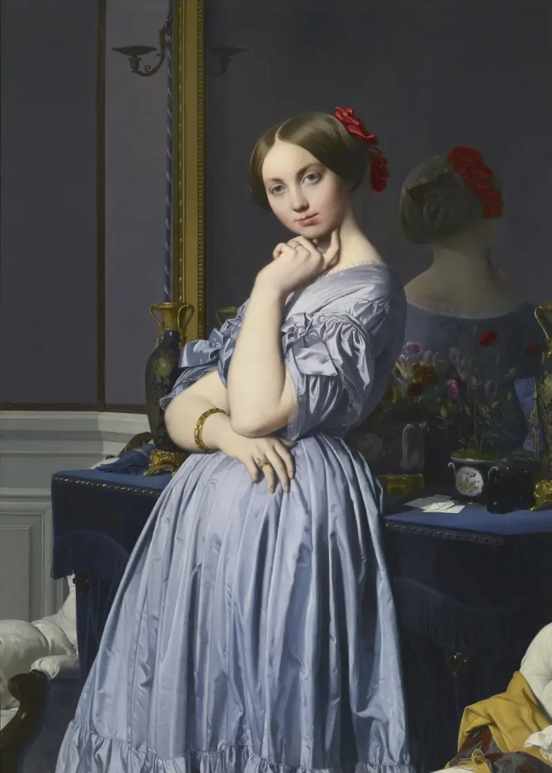 Porträtt av grevinnan d'Haussonville av Jean Auguste Dominique Ingres