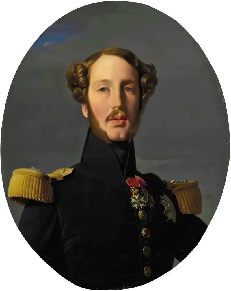Porträtt av Ferdinand-Philippe-Louis-Charles-Henri av Bourbon-Orléans, hertig av Orléans av Jean Auguste Dominique Ingres