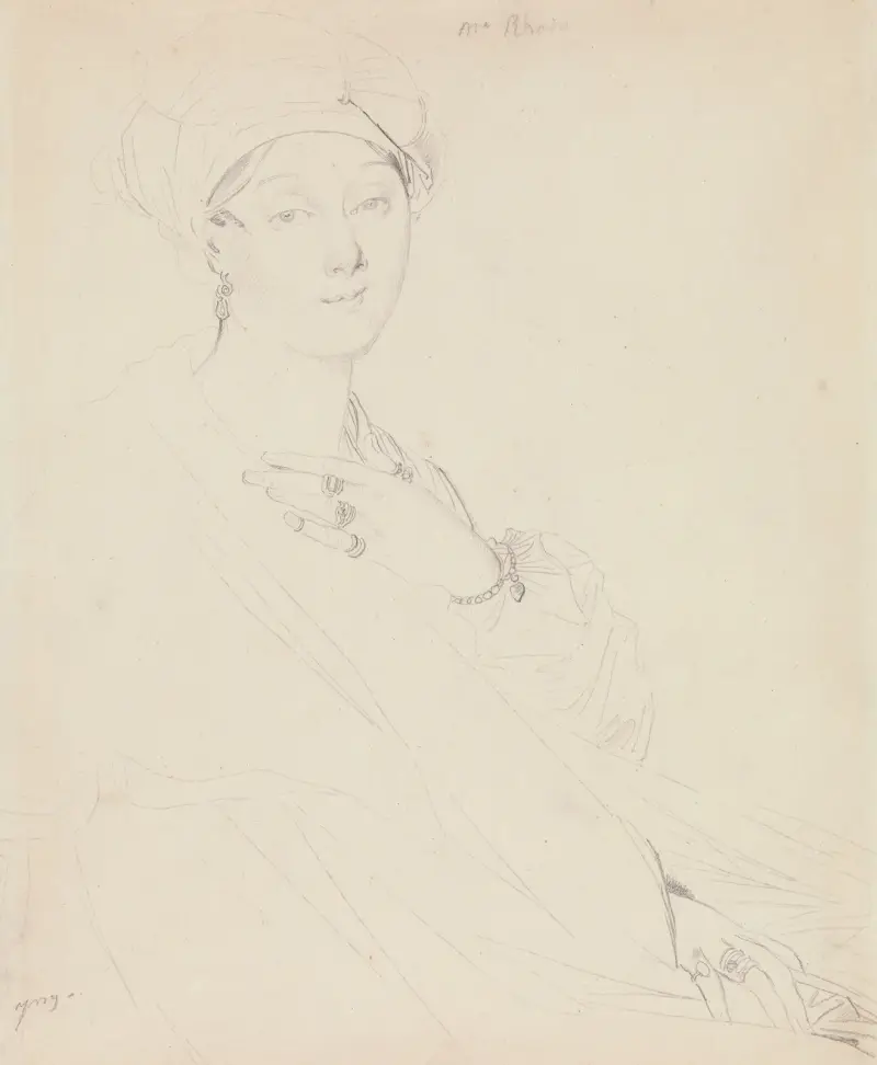 Porträtt av Madame Rhode av Jean Auguste Dominique Ingres