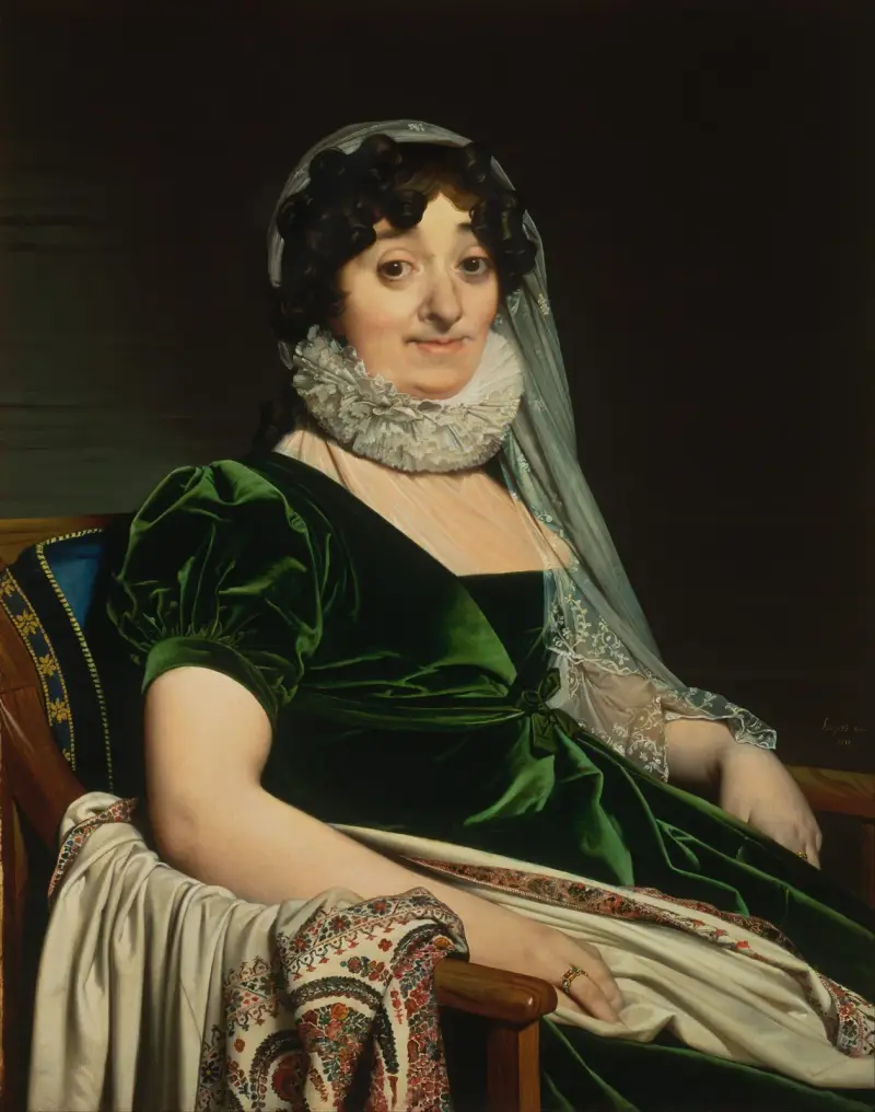 Porträtt av grevinnan av Tournon av Jean Auguste Dominique Ingres