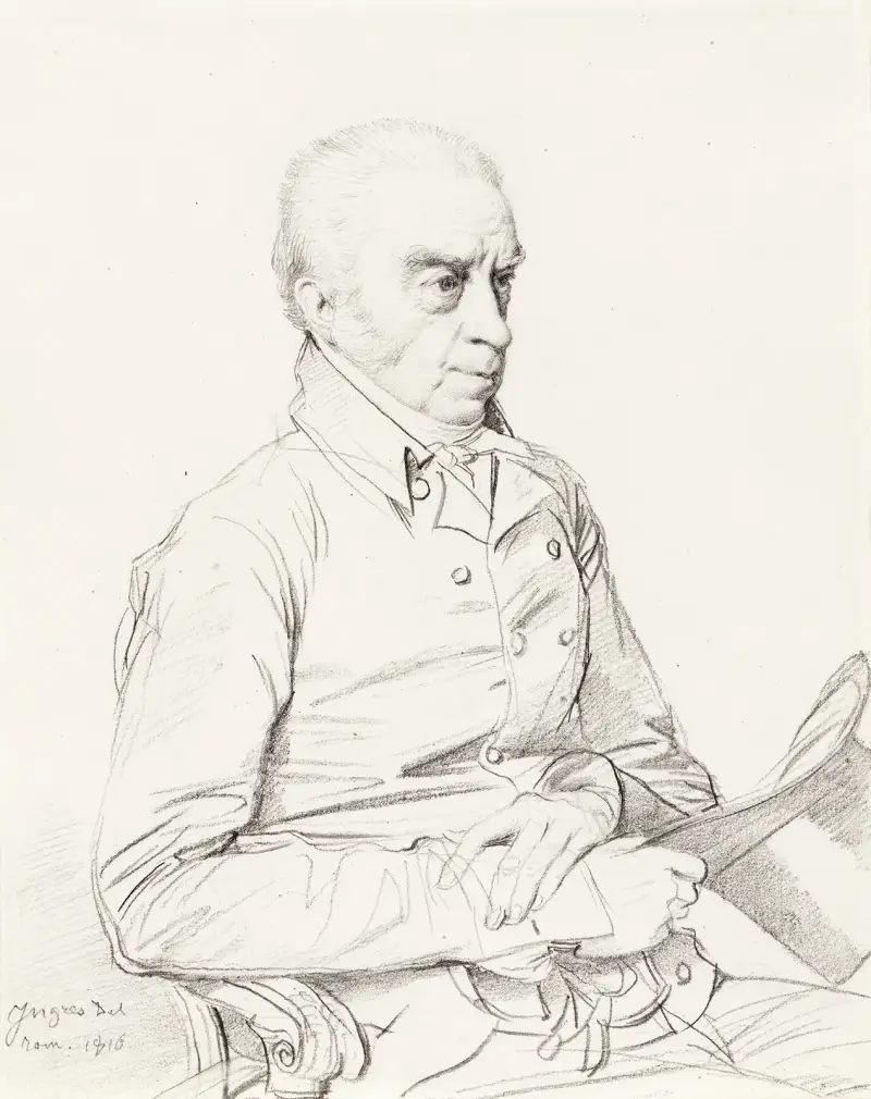 Portrait of Thomas Church av Jean Auguste Dominique Ingres