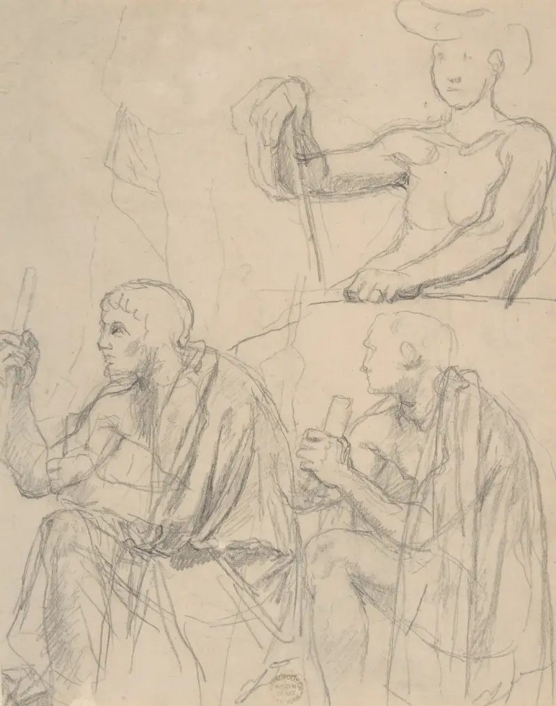 Studie av figurer – nr 2 av Jean Auguste Dominique Ingres