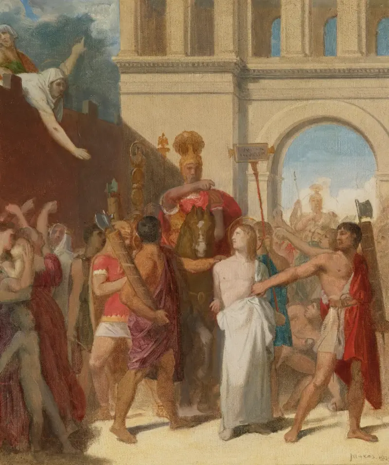 Sankt Symphorianus martyrium av Jean Auguste Dominique Ingres