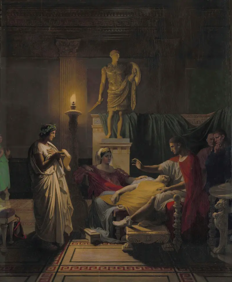 Virgil Reading from the Aeneid av Jean Auguste Dominique Ingres