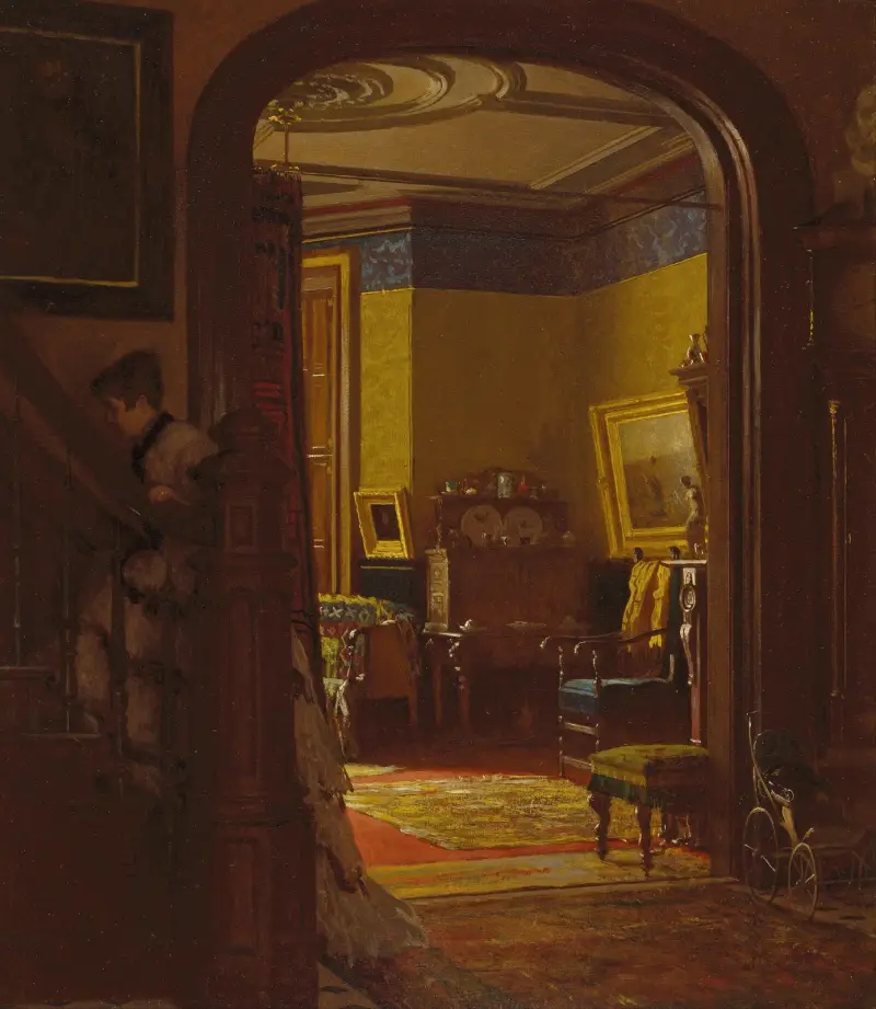 Not at Home, Eastman Johnson