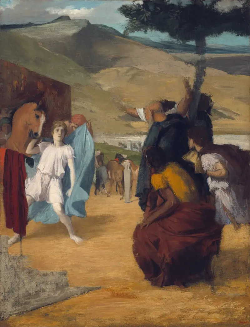 Alexander and Bucephalus av Edgar Degas