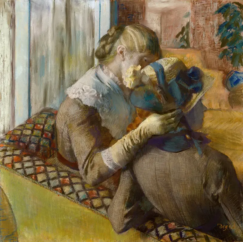 Bei der Modistin von Edgar Degas