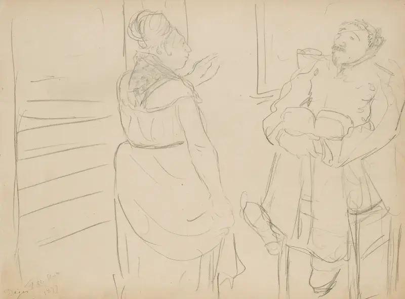 Brothel Scene, 1877 – nr 2 av Edgar Degas