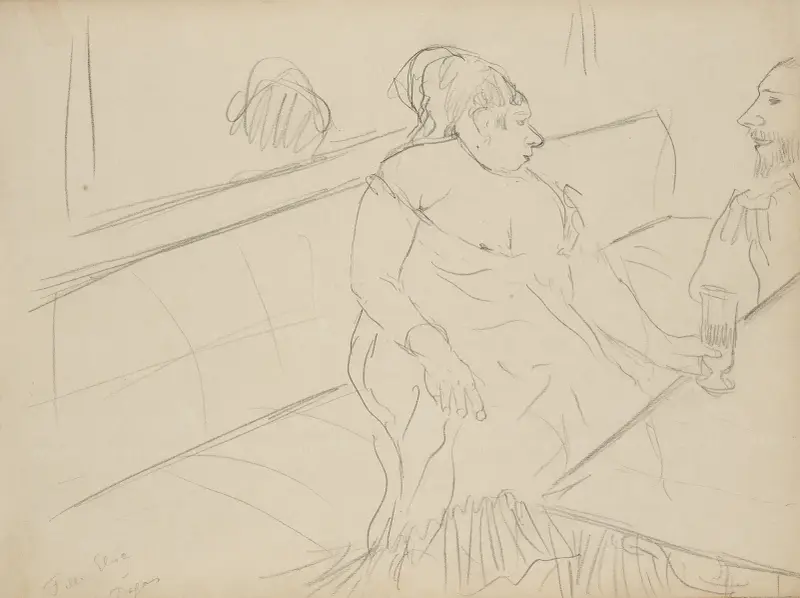 Bordellscen, 1877 – nr 4 av Edgar Degas