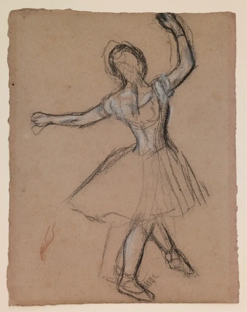 Dancer on Stage and in Motion av Edgar Degas