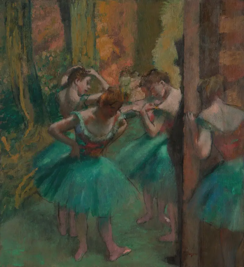Tänzerinnen in Rosa und Grün von Edgar Degas