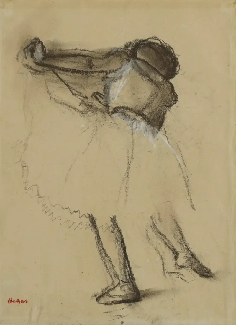 Danseuse vue de dos av Edgar Degas