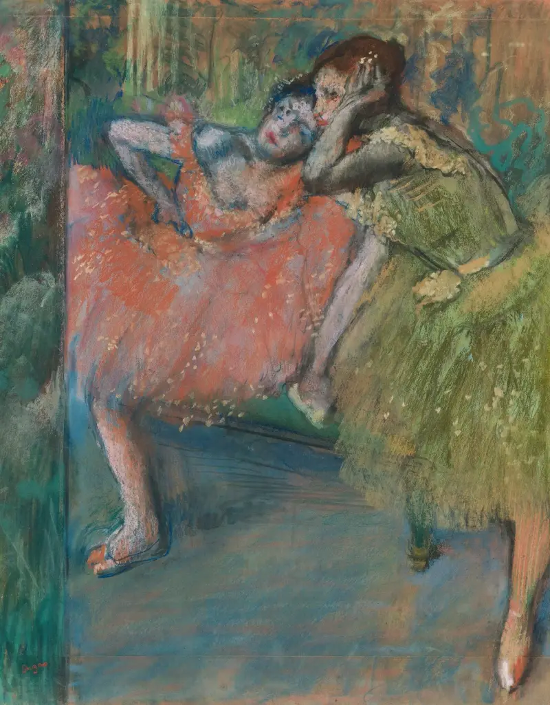Danseuses Au Foyer av Edgar Degas
