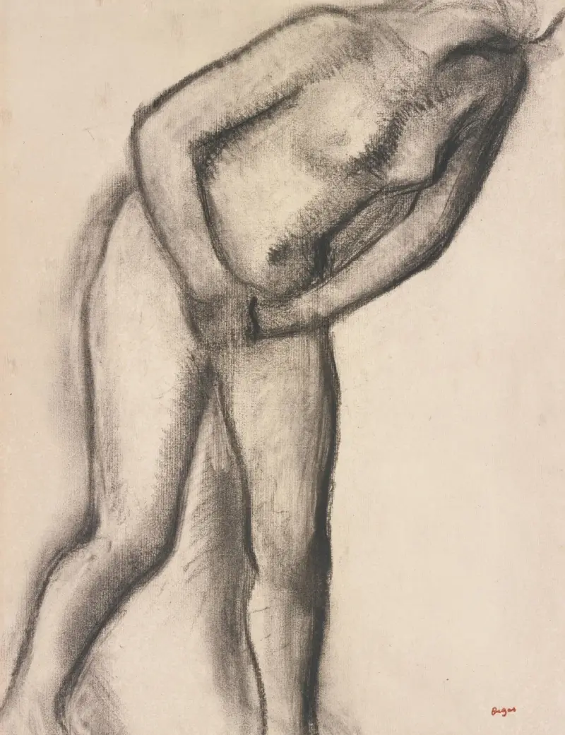 Étude de nu – nr 1 av Edgar Degas