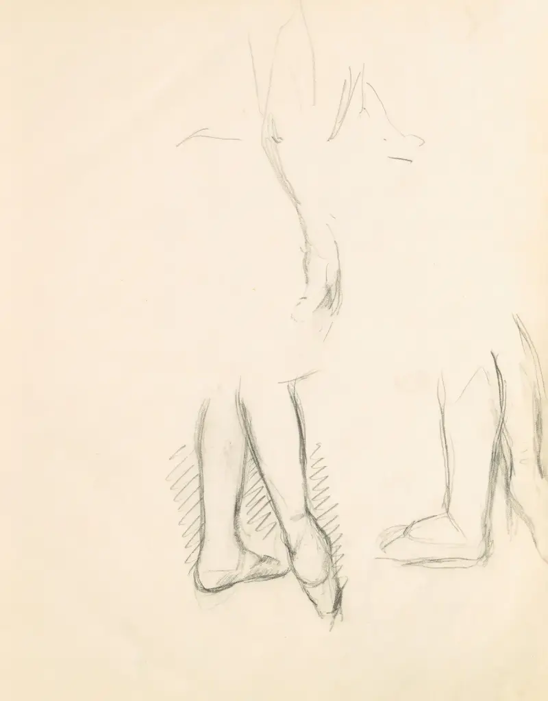 Studie figur 13, Edgar Degas