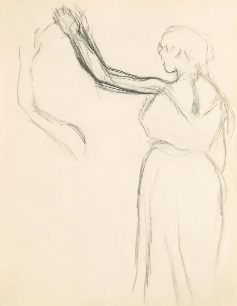 Studie figur 16, Edgar Degas