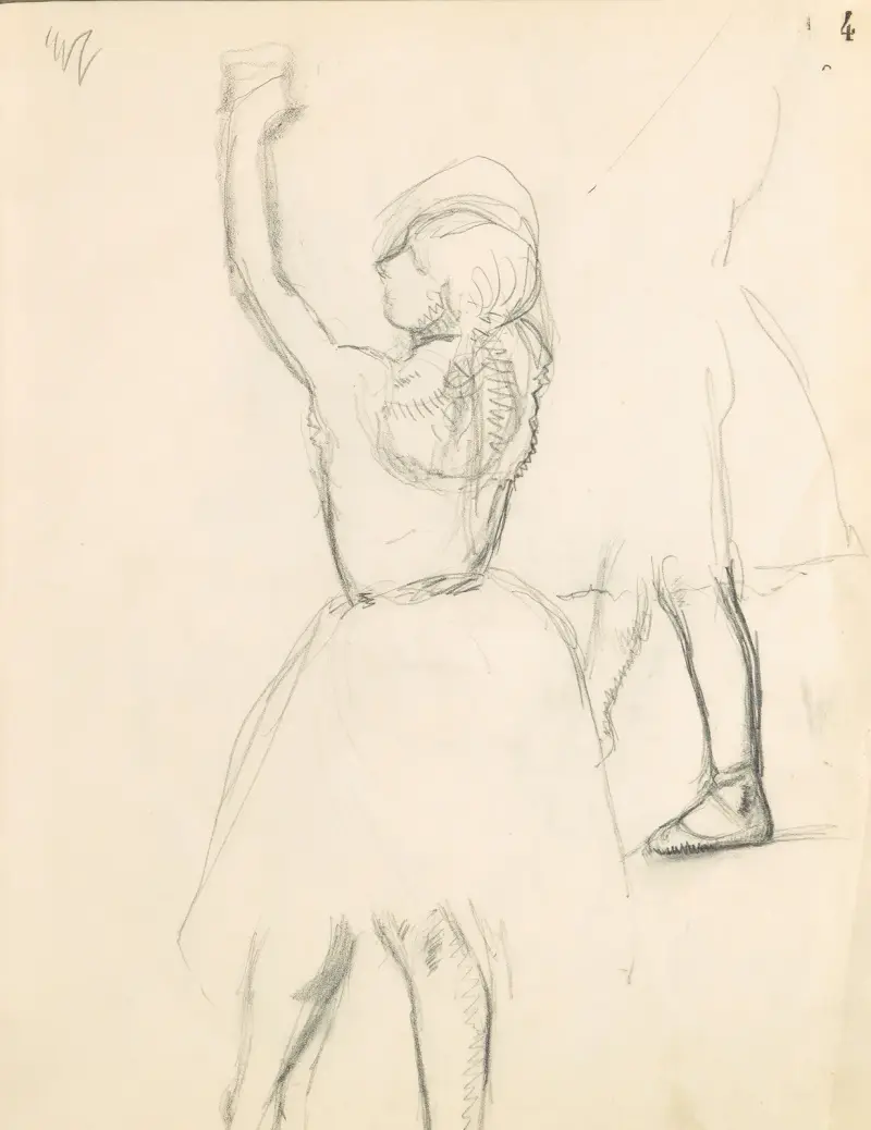 Studia postaci 4, Edgar Degas