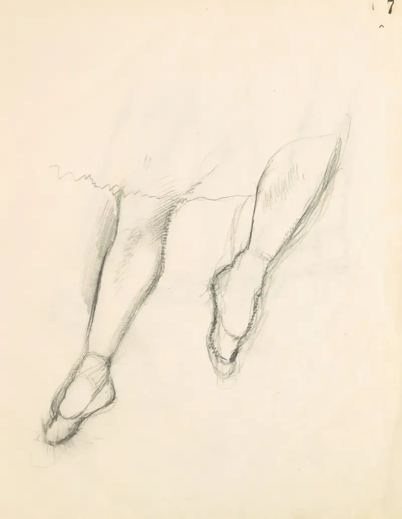Studia postaci 8, Edgar Degas