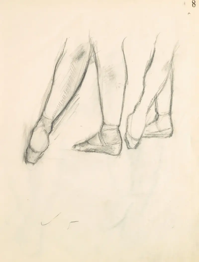 Studia postaci 9, Edgar Degas