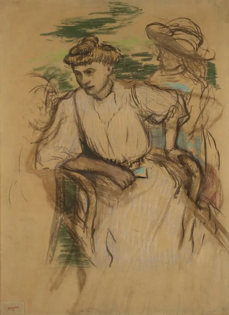 Sitzende junge Frau von Edgar Degas