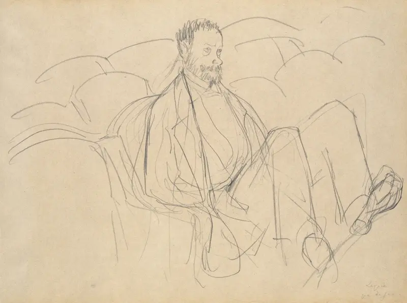 Ludovic Lepic på teatern av Edgar Degas