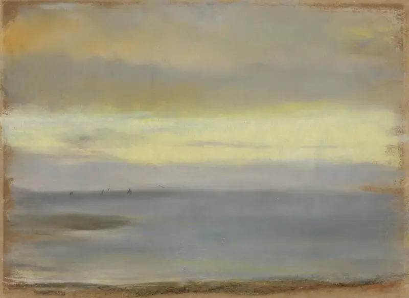 Marine, Soleil Couchant av Edgar Degas