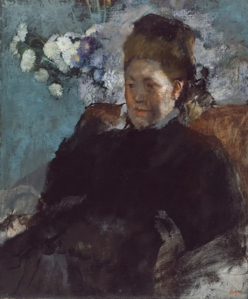 Porträtt av en kvinna av Edgar Degas