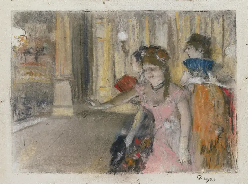 Singers on the Stage av Edgar Degas